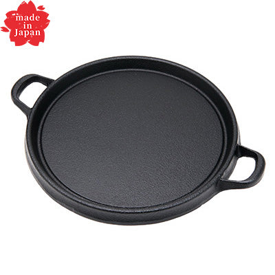 "Cast Iron Okonomiyaki Griddle" Round 29cm Perfect for Fluffy, Even Cooking Made in Japan,