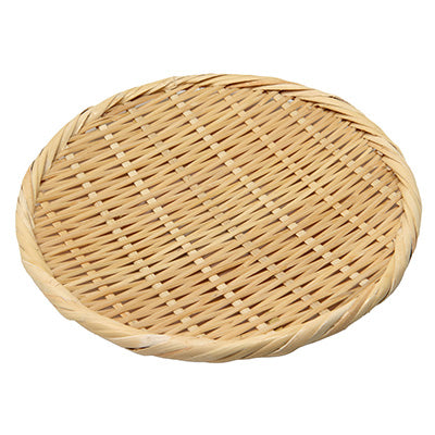 Bamboo Round Tray Zaru, 8 Sun (24 cm) For serving food and storing ingredients