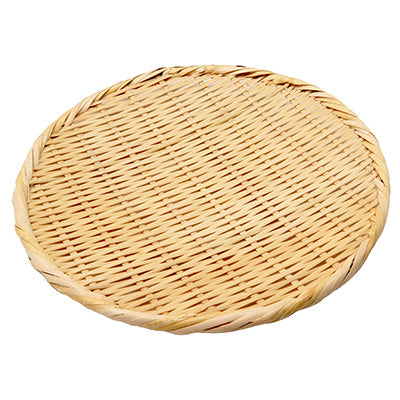 Bamboo Round Tray Zaru, shaku (30 cm) For serving food and storing ingredients