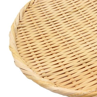 Bamboo Round Tray Zaru, shaku (30 cm) For serving food and storing ingredients