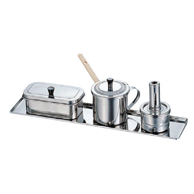 Stainless Steel Custard Tray Small – 35.5cm × 10.5cm – 18-0 Okonomi Long Plate – Made in Japan