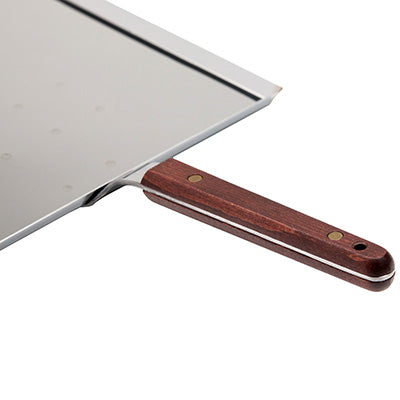 Stainless Steel Okonomiyaki Scoop with Wooden Handle – Small (23.5cm × 23.5cm) – Made in Japan