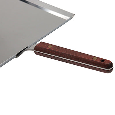 Stainless Steel Okonomiyaki Scoop with Wooden Handle – Large (26.5cm × 29.5cm) – Made in Japan