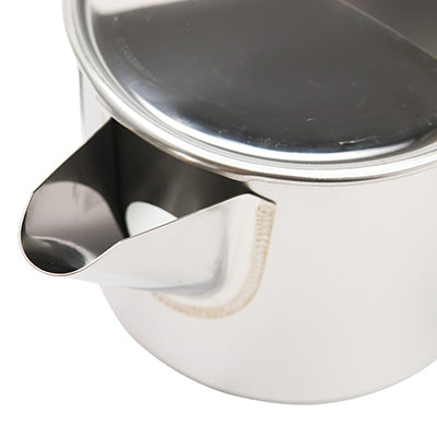 Stainless Steel Powder Dispenser 560cc for Home Use ("Kona Tsugi") — Okonomiyaki, Takoyaki, Teppanyaki Batter Container — Made in Japan
