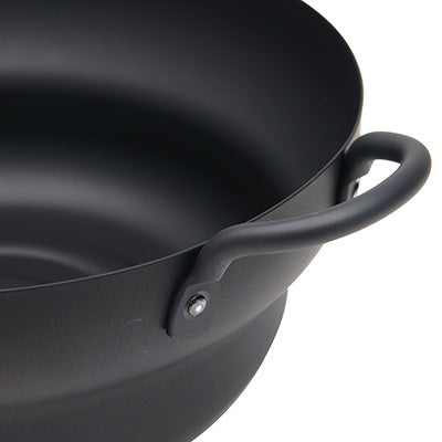 Iron Tempura pot 24cm(Stepped design)TAKUMI JAPAN MAGMA PLATE made in Japan