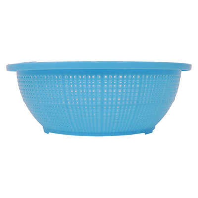 Ikeda DX Round Colander, No. 4(DX-4)Made of polypropylene, Blue made in Japan