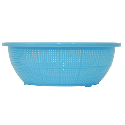 Ikeda DX Round Colander, No. 2(DX-2)Made of polypropylene, Blue made in Japan