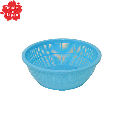 Ikeda DX Round Colander, No. 1(DX-1)Made of polypropylene, Blue made in Japan