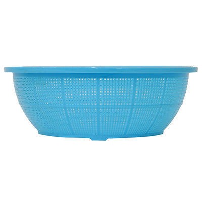 Ikeda DX Round Colander, No. 1(DX-1)Made of polypropylene, Blue made in Japan
