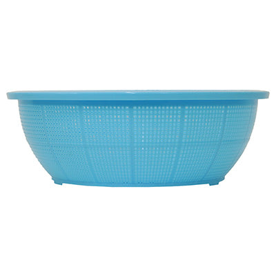 Ikeda DX Round Colander, #420 Made of polypropylene, Blue made in Japan