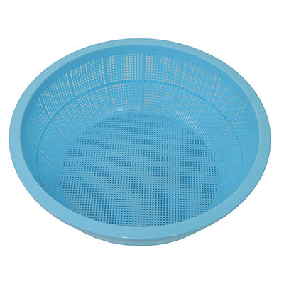 Ikeda DX Round Colander, #470 Made of polypropylene, Blue made in Japan