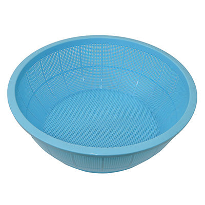 Ikeda DX Round Colander, #650 Made of polypropylene, Blue made in Japan