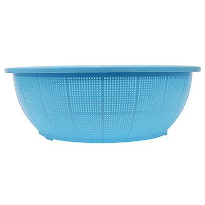 Ikeda DX Round Colander, #650 Made of polypropylene, Blue made in Japan