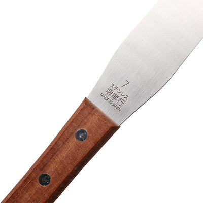 Stainless Steel, Palette Knife, Wooden Handle 7(Blade 10cm SAKAI TAKAYUKI)Spatula, Confectionery made in Japan