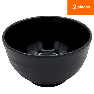 Bowl(Black)2 plates, MIN melamine tableware series