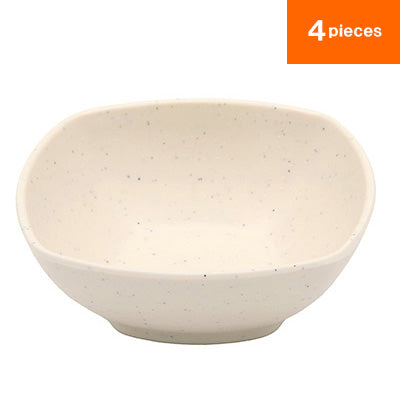 Melamine Deep Square Plate (White) – 4 Plate – MIN Tableware series