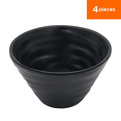 Deep Bowl(Black)4 plates, MIN melamine tableware series