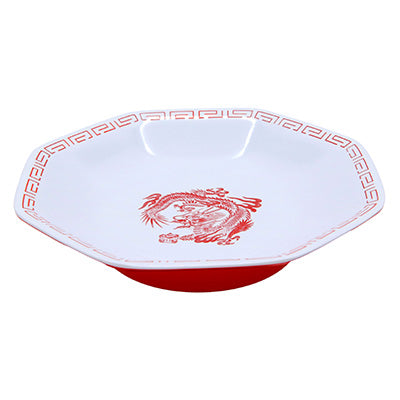 Melamine Octagonal Plate with Dragon Pattern – 18cm Diameter – 1 Plate~ – "Zuishou" Tableware series made in Japan