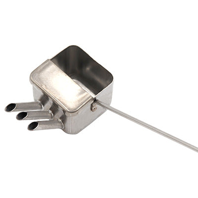 Stainless Steel Sauce Pourer – 3 Nozzle, 34cc Capacity, Total Length 30cm (For Unagi Sauce)