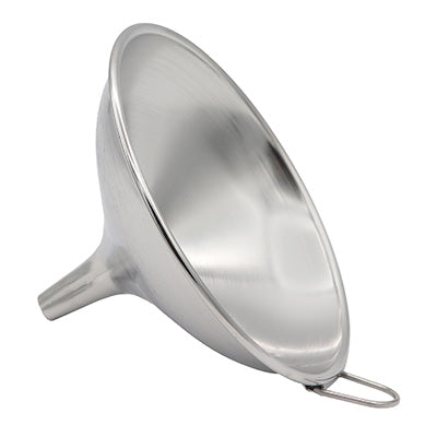 18-8 Stainless Steel Funnel (12cm Opening – 1cm Spout) – Ideal for Refilling Narrow-Mouthed Bottles, Made in Japan