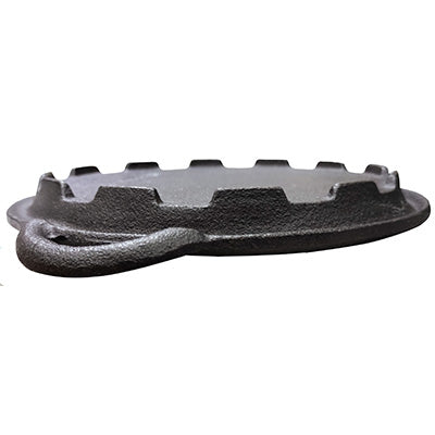 Cast Iron Grill Plate for One Person (Φ18cm) Mini Teppan for Yakiniku — Made in Japan, Suitable for Stove Cooking