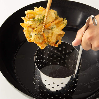 Stainless Steel Kakiage Donburi Ring – H10cm, Made in Japan