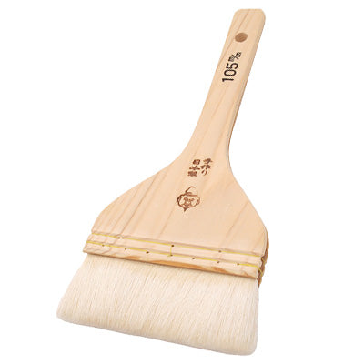 Wooden Brush with Natural Goat Hair (Triple Hair) – Voluminous for Okonomiyaki & Takoyaki