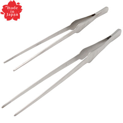 Stainless Steel "PTYGRACE" Fine-Tip Tweezer Tongs – Serving – Made in Japan