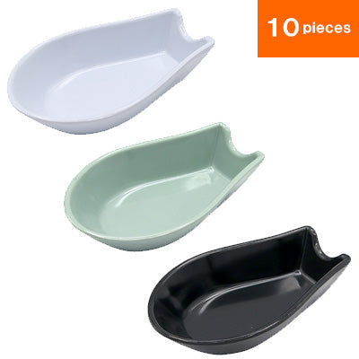 Senbadzuru Melamine Spoon Rests – Small Size, Set of 10, Dishwasher Safe, Made in Japan