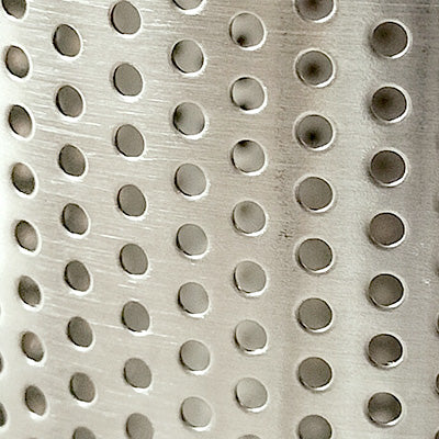 Silicone Handle Pressed Perforated Deep Strainer (2.2mm Holes) – Udon Scooper