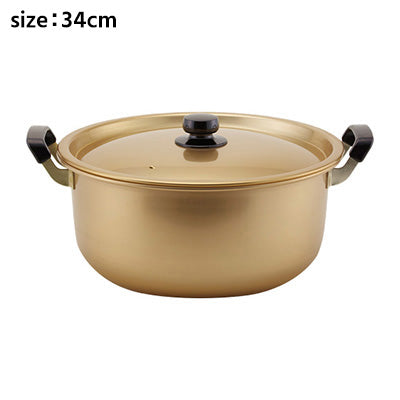 Junshusan Aji-zukushi Aluminum Double-Handled Pot – Lightweight and Easy to Handle, Ideal for Stews and Soups, Durable (Gas Use Only), Made in Japan