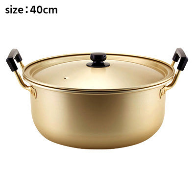 Junshusan Aji-zukushi Aluminum Double-Handled Pot – Lightweight and Easy to Handle, Ideal for Stews and Soups, Durable (Gas Use Only), Made in Japan