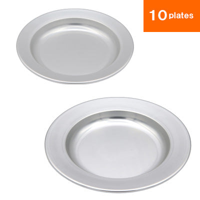 Bread dish Curry dish 10 plates Light and rust-resistant aluminum tableware
