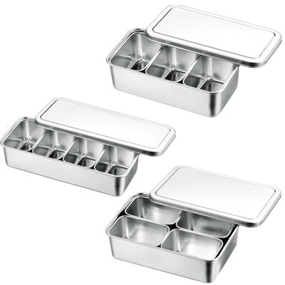 18-8 Stainless Steel Mini Seasoning Tray (Mini No.00) Condiment Container made in Japan