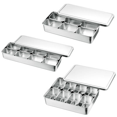 18-8 Stainless Steel Mini Seasoning Tray (Mini No.00) Condiment Container made in Japan