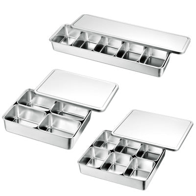 18-8 Stainless Steel Standard Seasoning Tray (0 Model) Condiment Container made in Japan