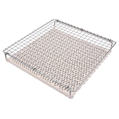 Ceramic Grill, Square Grill Mesh(No Handle) "Far-Infrared" "Juicy Cooking" made in Japan