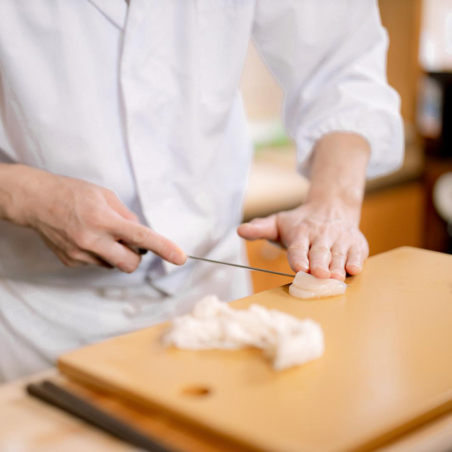 Prepare the sushi toppings
