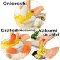 Shari and fluffy grated. "Onioroshi" "Grated" "condiments Grated" You can make 3 types of grated in one piece.　made in Japan