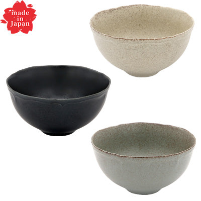 Ultra-Lightweight Porcelain Bowls – Mino Ware – 13cm – Set of 2 – Microwave & Dishwasher Safe – Made in Japan – Simple Japanese Tableware