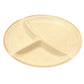 Biomass melamine tableware Walna 3divider plate natural 25cm