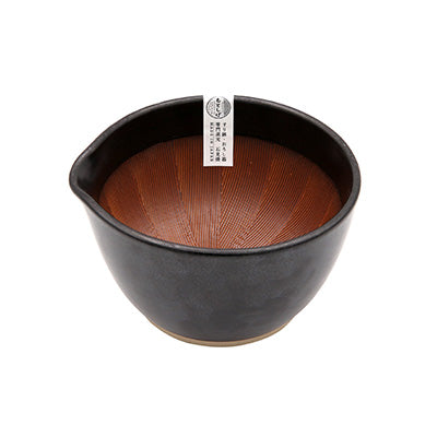 Mortar Motoshige（Black matte）crush, rub Straight from the kitchen to the table　made in Japan
