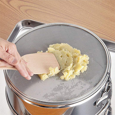 18-8 Stainless Steel "One-Touch Strainer Frame" (Mesh Sold Separately) For Straining, Sifting, and Miso Preparation  – Made in Japan