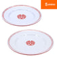 Chinese flat dish 5 plates melamine tableware