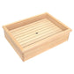 Neta box with lid,With  Perforated stainless steel bat, Prevent the toppings from drying out　made in Japan
