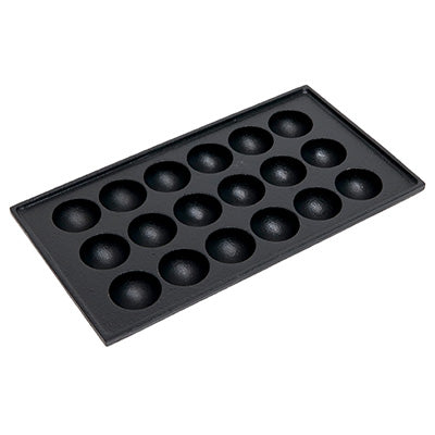 Cast Iron Takoyaki Pan – 18 Large Cups(Each: 4.5cm×2.4cm) for Large Takoyaki, Kodama Imono