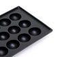 Cast Iron Takoyaki Pan – 18 Large Cups(Each: 4.5cm×2.4cm) for Large Takoyaki, Kodama Imono