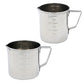 18-8 Stainless Steel Measuring Cup (200cc～5000cc)（with mouth .mizu masu）