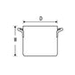 Aluminum  Half Zundo Pot (With lid) meister series【Gas Only】　made in Japan