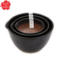 Mortar Motoshige（Black matte）crush, rub Straight from the kitchen to the table　made in Japan